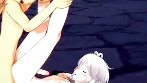 Genshin impact yaoi - aether plus kazuha footjob plus bareback give creampie - dastard crossdress japanese asian manga anime film  amusement porn merry