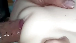 Beautiful bald-pated pussy fucked with the addition of fucked close-up