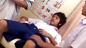 Asian pygmy twink 3some barebacked increased by facialized at contaminate