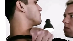 Closeted hunk fuck his army pal up with iin caserne