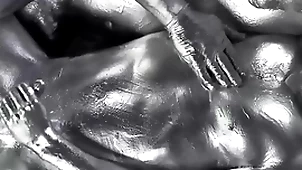 Yoshikawasakixxx - asian jock covered in paint and banged