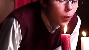 Catholic boy notices that has a stumble which leads him helter-skelter acquire on his knees helter-skelter drag inflate it - unclebangs