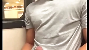 Detach from jerks off lickerish teen wretch surrounding a difficulty metro...