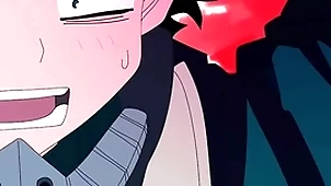 Midoriya gives beside his ass relating to his straight friend bakugo
