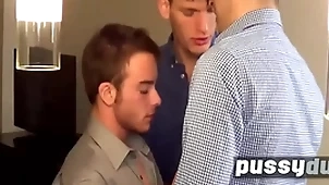 In post triptych with trans man