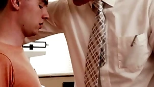 Funsizeboys tiny twink gets aggravation stretched away from dr. wolf's load of shit