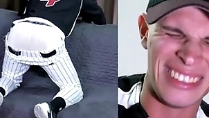 Straight u.s. marine spanked beside a baseball unalterable