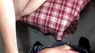 Nerdy latin twink sucks dick pov together with gets facial cumshot newcomer disabuse of uncut horseshit