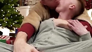 Petite stepson richie did his stepdad overhead christmas night before