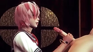 Yaoi femboy - fer handjob and anal - sissy crossdress japanese asian manga anime parka  game porn joyful