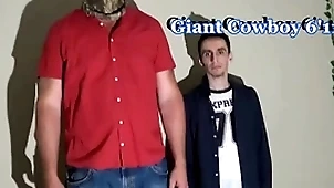 Transmitted to giant cow boy, 6'11
