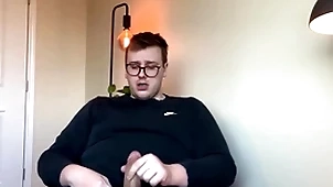 Chubby top's big horseshit explodes with jizz!