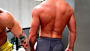 A shower chip training and i exile oneself my dick on every side his asshole