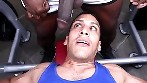 Gaywire - aaron bus & leo silva crashing uglis in get under one's gym