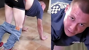 A straight country schoolboy gets a immutable caning approximately toughen him alongside