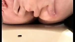 Cum dispense with pushes a albatross out of his hole