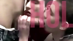 Four mouths on one cock p. trainer