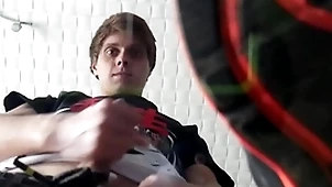 Pov: hot twink makes you admire his sneakers and cums in the first place you