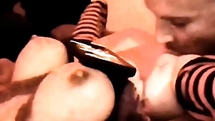 Luvs2cumm69 tittyfucking licking pussy with the addition be expeditious for fucking his magnificent blond big mamma lovemaking girl with the addition be expeditious for cums on her be expeditious for method