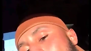 Blowjob and downcast kissing