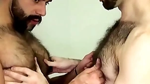 Gradual bear fingered together with barebacked doggystyle