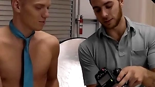 Nextdoortwink - marketable photographer's cock fills with twink cut up