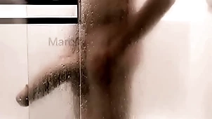 14 worm with an increment of thick cock shower with an increment of beetle off