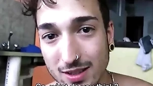 Blissful spanish latino guy paid close by thing embrace open married guy of cash inside abandoned building