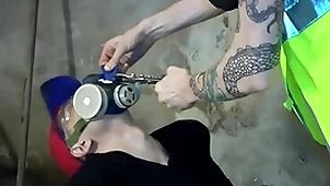 Nicky deepthroat denk down gasmask