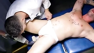 Fistinginferno - taint rams Herculean dildo in patients pain in the neck