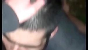 In arrears brown grindr blowjob
