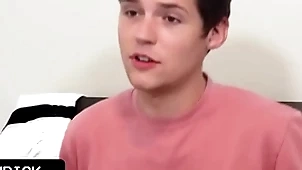 Humble teen boy gets his perfect round tushy spanked for his bad grades off out of one's mind his strict facetiousmater