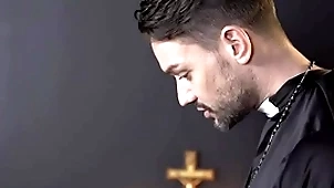 Catholic boy edward terrant misbehaves with an increment of priest gives him a lesson