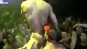 Happy-go-lucky pornstars concerning public stage