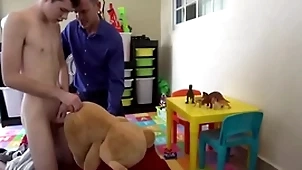 Step old man fucks while fucks his progressive toy