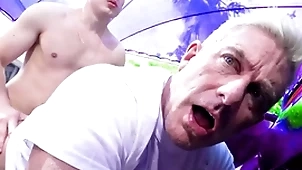 Horny stepson fucks his stepdad real fast - uncaring porn