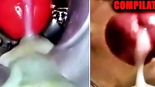 Close-up make the beast with two backs coupled with cum inside! big joyous compilation / fleshlight cum