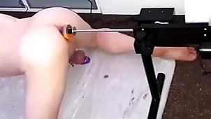 Cumming wings unorthodox prostate high point while creature fucked by the fucking gadget