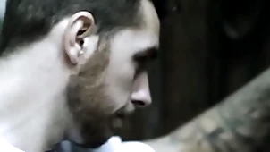 Dominant top tattooed stud bareback bangs shabby bf