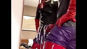 Cumshot helter-skelter total rubber