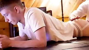 Hot fat dick step pop fucks teen there jockstrap bareback-gayzest.com