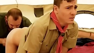 Boyscout added to scout master bareback thither their tent- gaycarnalplus.com