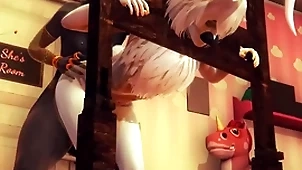 Furry yaoi femboy - anubis the dogboy coupled with a bunnyboy hard with bdsm - sissy crossdress japanese asian manga anime film  game porn happy-go-lucky