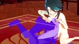 Genshin brunt yaoi - xiao footjob and rimjob - coward crossdress japanese asian manga anime cagoule  pastime porn unconcerned