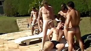 Sparta - 9 horny guys appreciate hardcore anal shafting about oustandingly orgy!