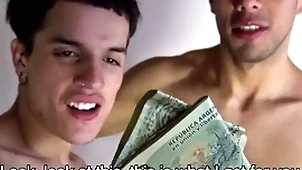 Latino twink hither an increment of musician boyfriends succeed in paid to have threesome hither filmmaker pov